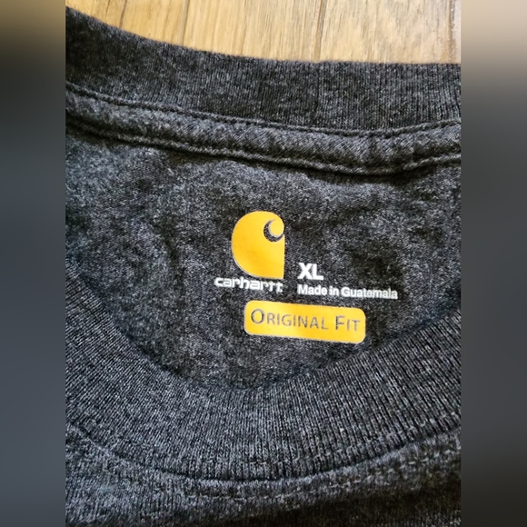 Lot Of 2 NEW Carhartt LOOSE + ORIGINAL Fit Gray T Shirt Pocket Men’s Sz XL - Picture 8 of 11